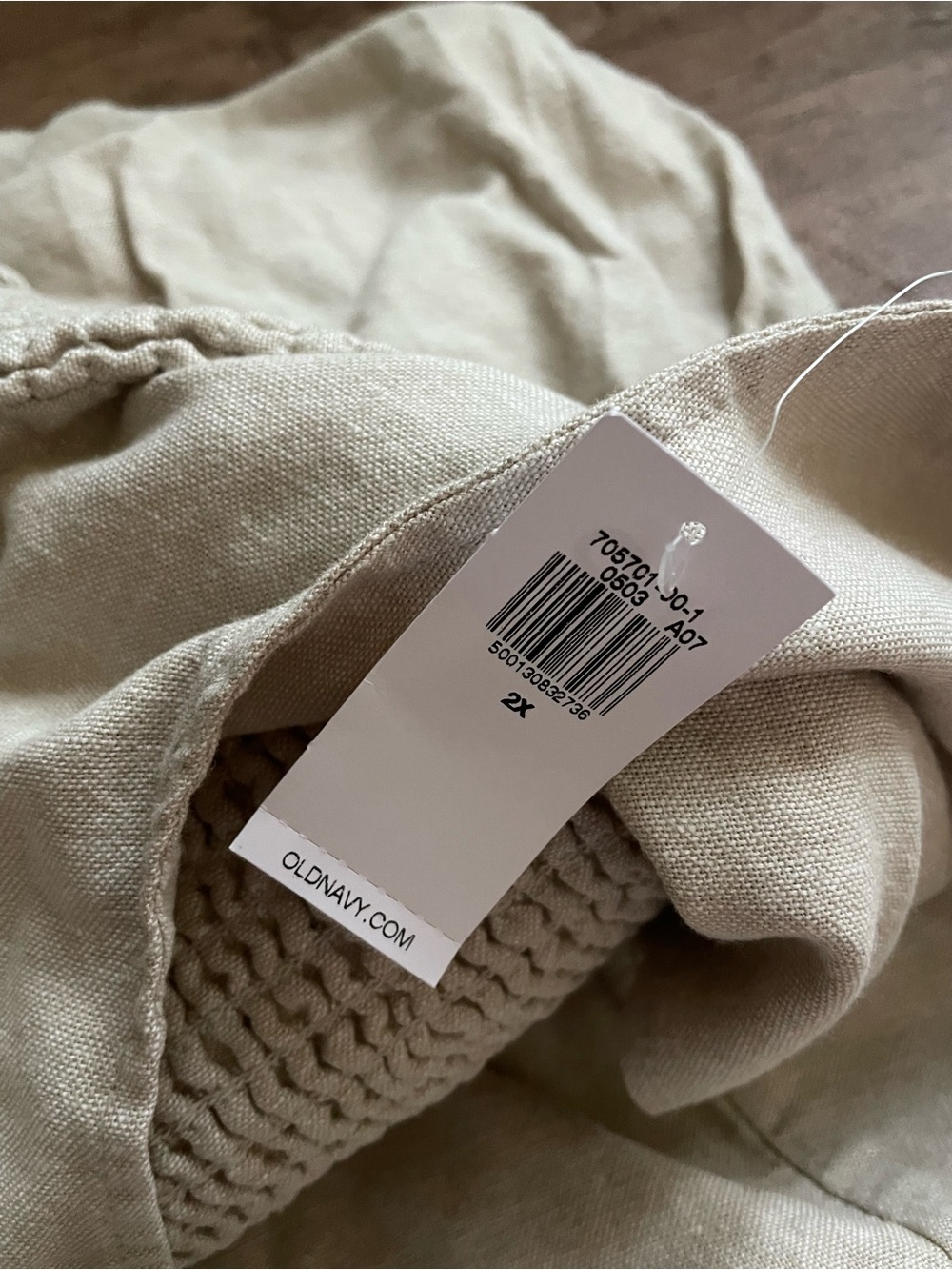 NWT Old Navy Square Neck Linen Blend Mini Dress Size 2X - Picture 4 of 6